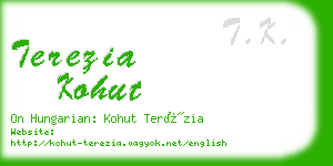terezia kohut business card